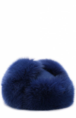 Кашемировая шапка Alaskan с отделкой из меха лисы Loro Piana
